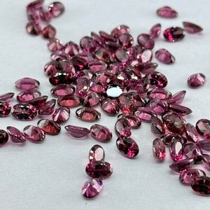 Pierre précieuse naturelle de grenat rhodolite rose facetté en vrac pour la fabrication de bijoux en gros - Product Image 2