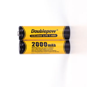 Double pow 3.7V 18650 2000mAh Wiederauf ladbare Lithium-Ionen-Batterie zellen 3.6V Nennspannung Haushalts geräte Energie speicher leistung - Product Image 1