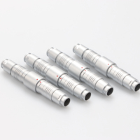Conector Circular Impermeable, Transmisión de Señal de Energía Híbrida IP68, Conector Push-Pull Macho-Hembra para Equipos Industriales