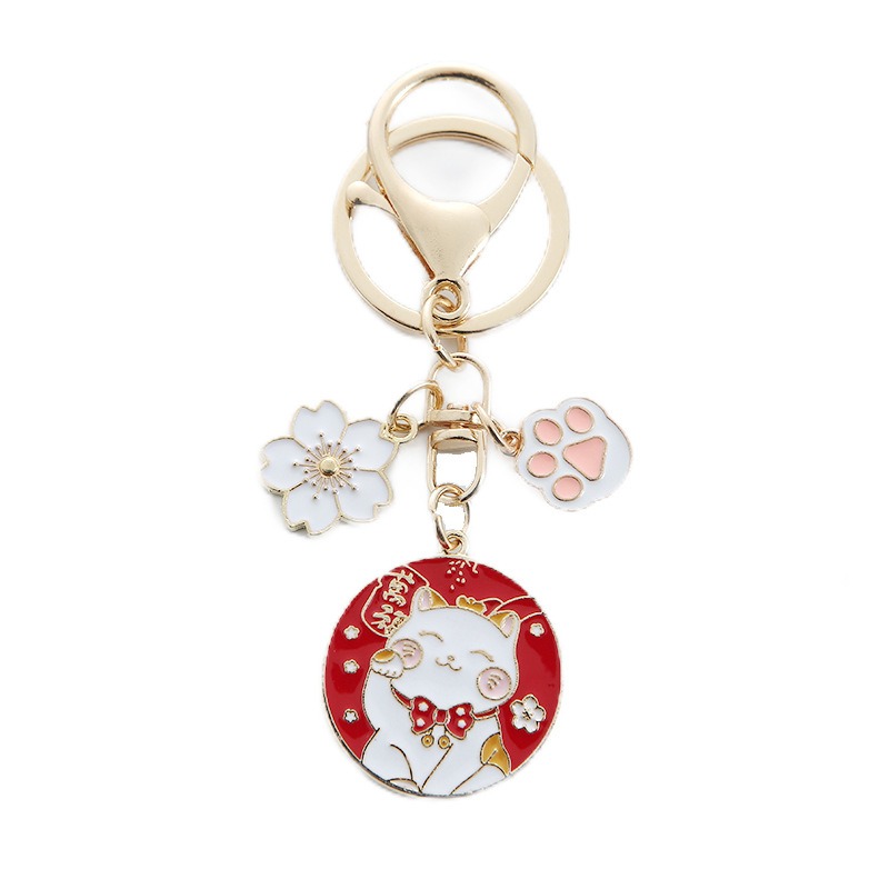 Lucky Cat Keychain Cute Key Chains for Women Cute Wallet Keychain for Girls