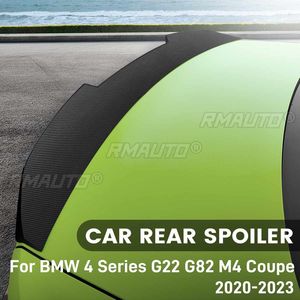 Aileron arrière style PSM pour BMW Série 4 G22 G82 M4 Coupé 2020-2023 Noir brillant / Style fibre de carbone - Product Image 2