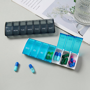 Estuches Portátiles Semanales para Pastillas con 7 Compartimentos y Etiquetas, Impresión <span class=keywords><strong>de</strong></span> Logotipo Personalizado con Serigrafía, para Viajes, Hogar, Ancianos, Almacenamiento Diario <span class=keywords><strong>de</strong></span> Medicamentos - Product Image 6