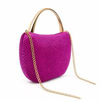 Sac de Soirée de Luxe Tendance avec Poignée Métallique, Pochette Formelle pour Fêtes, Bandoulière Amovible, Sac à Main Élégant pour Bal de Promo