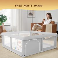 Parc pour bébé pliable moderne en plastique, tissu Oxford, panneau écologique, aire de jeu intérieure, chambre à coucher, utilisation sûre pour les bébés