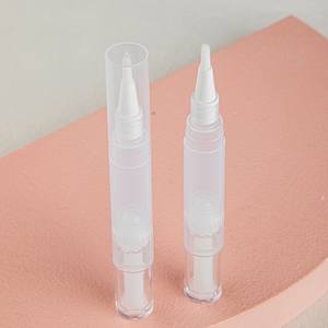 Botol Plastik Kosmetik Putar Grosir 2ml 3ml 5ml untuk Lotion Makeup Putih Bening dengan Kepala Kuas - Product Image 1