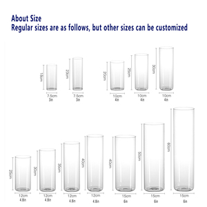 सरल आधुनिक न्यूनतम विवाह सजावट नया सरल आधुनिक मोमबत्ती ग्लास फूलदान लंबा साफ़ क्लासिक सुरुचिपूर्ण फूल ग्लास फूलदान - Product Image 3