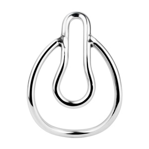 New Style Cock Clip Men's Sex Toys Chastity Device with Water Drop Shape Sliver Metal <b>Dildo</b> Chastity Clip for Male Bondage - Product Image 3