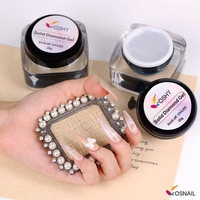 Gel de Construction UV 3D pour Sculpture d'Ongles, Vernis Nail Art Dissoluble, Colle Bijoux Strass, Gel Adhésif pour Décoration d'Ongles
