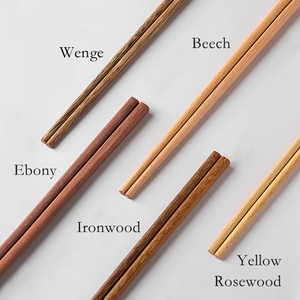 Custom Logo Chinese Japanese Korean Sushi <strong>Reusable</strong> Rosewood Ebony Beech Wooden <strong>Chopsticks</strong> - Product Image 2