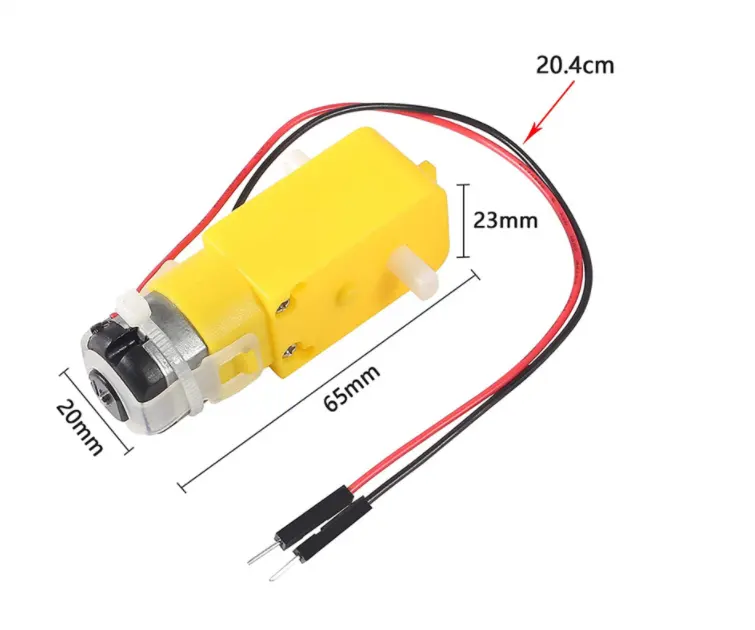 DC3-6V Dc Motor yellow TT Motor with reduction box Dual axis 1:48 for toys arduino diy Smart car Gear motor