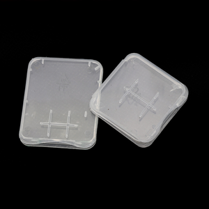 <span class=keywords><strong>2</strong></span> In 1 Standaard Geheugenverpakking Kaarthouder Micro Sd Tf Kaart Opslag Transparante Plastic Dozen - Product Image 2