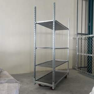 כבד גן פרחים טרולי פרח תחבורה צמח אחות מדפים מתכת עם גלגלים מיכלים עבור צמחים - Product Image 4