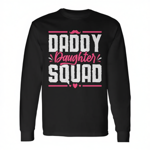 T-shirt à manches longues Daddy Daughter Squad, chemise assortie pour la famille, pour la fête des pères - Product Image 2