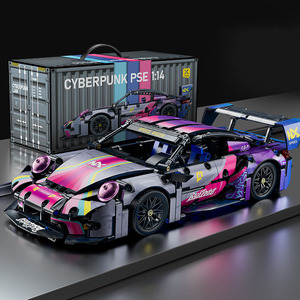 Hot Selling 1:14 Supercar Bouwstenen Abs Plastic Auto 563 Stadsmodel Sportstenen Set Bouwspeelgoed Voor Kinderen Leeftijden - Product Image 1