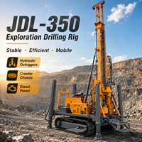 Foreuse rotative Feiyang JDL-350 sur chenilles, moteur diesel, 350 m, nouvelle, portable, faible coût d'entretien, boîte de vitesses principale, pour utilisation agricole et minière (charbon)