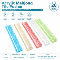 En stock : Ensemble de 4 repose-pions magnétiques en acrylique à motif coquille 2-en-1 pour Mahjong, organisateurs de règles de Mahjong en acrylique pour le divertissement