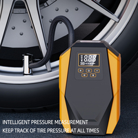 Compresseur d'air numérique portable 12V pour voiture, gonfleur de pneus, moniteur de pression des pneus, lumière d'urgence, indicateur de puissance, matériau ABS durable