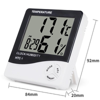 Kampa OEM ODM Hygromètre électronique d'intérieur Thermomètre numérique Affichage LCD Verrouillage des données Plastique ABS Garantie 2 ans