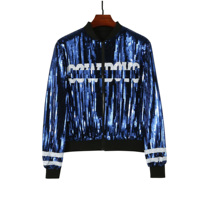 Prêt à expédier – Nouveauté – Vente chaude – Maillot de football Dallas Cowboys à sequins et strass, coupe courte, personnalisable