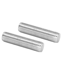 Threaded Stainless Steel Rod Black Zinc Finish Metric Measurement System Studs Threaded Rods