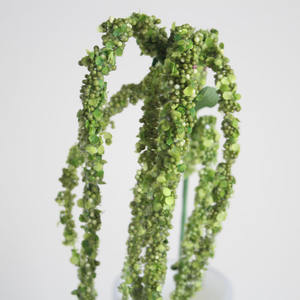 Plantes d'amarante de haute qualité verdure en mousse artificielle pour mariage nouvel an graduation-feuillage suspendu blanc vert pour vase - Product Image 2