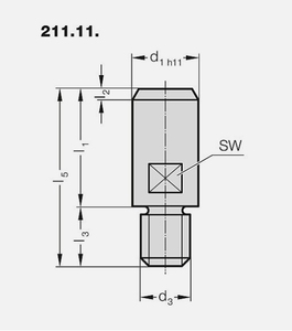 Tige droite pour matrices de presse et outillage d'estampage métallique - Product Image 2