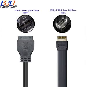 Оптовая продажа, 20 Гбит/с USB 3,<span class=keywords><strong>2</strong></span> Type-C + 5 Гбит/с, разъем для MB Type-E 19PIN, кабель для передачи данных 50 см с кронштейном в наличии - Product Image 3