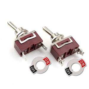 Interruptor de Palanca SPST Miniatura 12V 6A/250VAC 10A/125VAC de Alta Resistencia con Cubierta Metálica Impermeable y Botón Pulsador E-TEN1021 - Product Image 6
