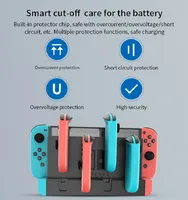 Support de charge pour manettes Joy-Con Nintendo Switch, compatible avec les modèles Switch et OLED, peut charger jusqu'à 4 manettes.