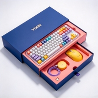 Boîte cadeau personnalisée avec insert en mousse EVA pour clavier, souris, emballage électronique, boîte en papier rigide, fabrication en usine