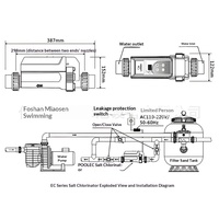 Chloreur au sel pour piscine pour enfants certifié CE avec machine de désinfection électrolytique au sel, fabriqué en Chine, sel 100 % pur