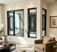 Ventana Abatible Universal de 75 mm para Interiores y Exteriores con Brida de Montaje de Aleación, Estilo Americano