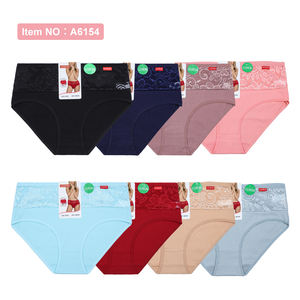 UOKIN Rote Spitzen Damen-<span class=keywords><strong>Tanga</strong></span>-Hosen Übergröße Baumwollhose für dicke Frauen A6154 - Product Image 4