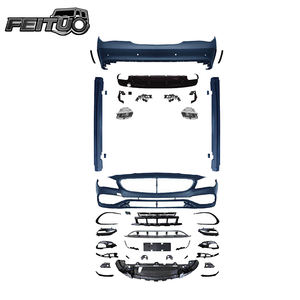 FEITUO - Piezas de Automóviles de Alta Calidad, Parachoques, Faldones Laterales, Kit de Carrocería para Mercedes Benz Clase CLA W117 2013-2019, Mejora a <span class=keywords><strong>AMG45</strong></span> - Product Image 2