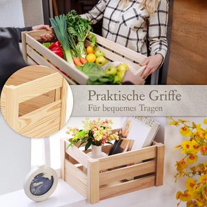 Caisses de présentation miniatures en bois inachevées et pliables coffret cadeau pour fruits vente en gros sur mesure bon marché - Product Image 5