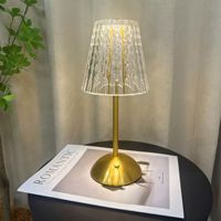 Lampe de lit moderne en cristal acrylique avec port de charge USB Veilleuse LED intelligente pour chambre à coucher Télécommande Abat-jour carré