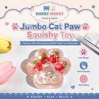 Mainan Squishy Cakar Kucing Jumbo, Mainan Fidget Penghilang Stres Kartun Slow Rising Grosir