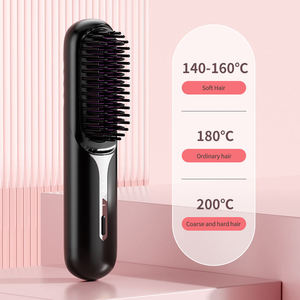 <span class=keywords><strong>Cepillo</strong></span> de pelo recto iónico inalámbrico de cerámica de doble uso, alisado eléctrico para viajes, viajes de negocios - Product Image 4
