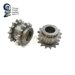 Pignon de chaîne de levage de papier C5.017.131 14 dents, double rangée, pour levage et abaissement, pièces de machines d'impression Heidelberg - Product Image 5