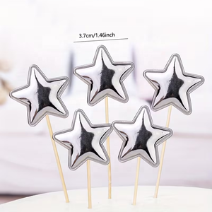 Decoración para Pasteles al por Mayor, 50 Piezas, Estrella de Cinco Puntas, Corazón, Corona, Decoración Brillante para Pasteles - Product Image 6