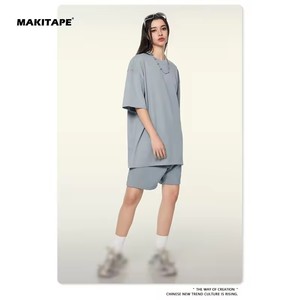 เสื้อยืดผู้ชาย S1708 305GSM ทรงโอเวอร์ไซส์ ผ้าคอตตอนถักเนื้อหนา 100% ระบายอากาศได้ดี เป็นมิตรต่อสิ่งแวดล้อม ไม่เป็นขุย คุณภาพสูง - Product Image 2