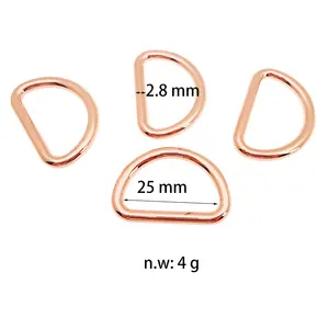 Nice Quality Metal Alloy Dee Ring D Buckle Ring Stainless Steel For Bag Making Purse Sewing