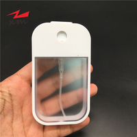 Flacon pulvérisateur de parfum portable blanc chaud de 30 ml, atomiseur en plastique, flacon vaporisateur désinfectant de 38 ml, flacon vaporisateur format carte de crédit