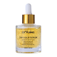 Sérum liftant instantané, blanchissant et tenseur pour la peau, produits de soin, atténue les ridules, lifting du visage, sérum à l'or 24 carats