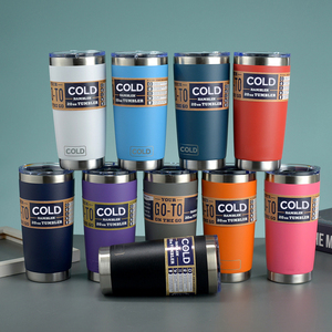 Venta al por Mayor de Termos Personalizados de Acero Inoxidable de 20 oz, Taza Térmica con Aislamiento de 6 a 12 Horas, Diseño Minimalista, Tazas Portátiles - Product Image 1