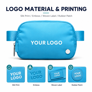 Custom logo Sport Waterproof Fanny Pack with <b>Adjustable</b> <b>Strap</b> Small Pouch for Workout Running Travelling Hiking Waist Packs - Product Image 6