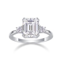 Vente en gros de bagues en argent sterling 925 avec diamant moissanite de couleur 12948 pour femmes de Mossan pour l'Europe et les États-Unis