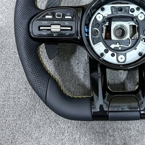 พวงมาลัยรถยนต์คาร์บอนไฟเบอร์แท้สำหรับ <span class=keywords><strong>Mercedes</strong></span>-Benz <span class=keywords><strong>AMG</strong></span> B C E S W204 W205 W212 W213 W214 W215 W222 W223 CLA CLE C63 E63 A45 - Product Image 6