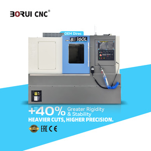 Br160l độ chính xác cao <span class=keywords><strong>5</strong></span> trục <span class=keywords><strong>CNC</strong></span> Máy tiện hàng không vũ trụ sản xuất hệ thống <span class=keywords><strong>CNC</strong></span> nhiệm vụ trung bình tùy chọn cho ngang - Product Image 1
