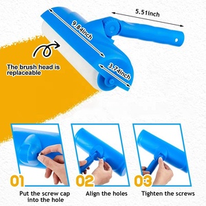 <span class=keywords><strong>Rodillo</strong></span> de Pintura para Techo de 10 Pulgadas con Mango de Plástico, Protector Antisalpicaduras con Ángulo Ajustable - Product Image 6